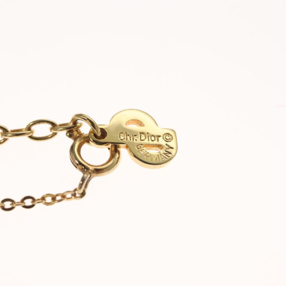 Christian Dior Necklace metal Gold Tone Auth 125852