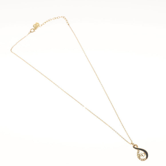 Christian Dior Necklace metal Gold Tone Auth 125852