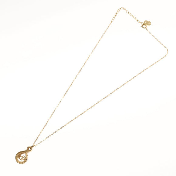 Christian Dior Necklace metal Gold Tone Auth 125852