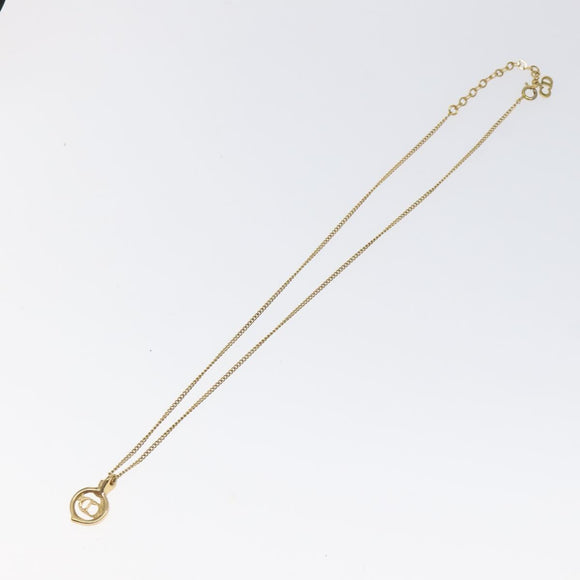Christian Dior Necklace metal Gold Auth 125855