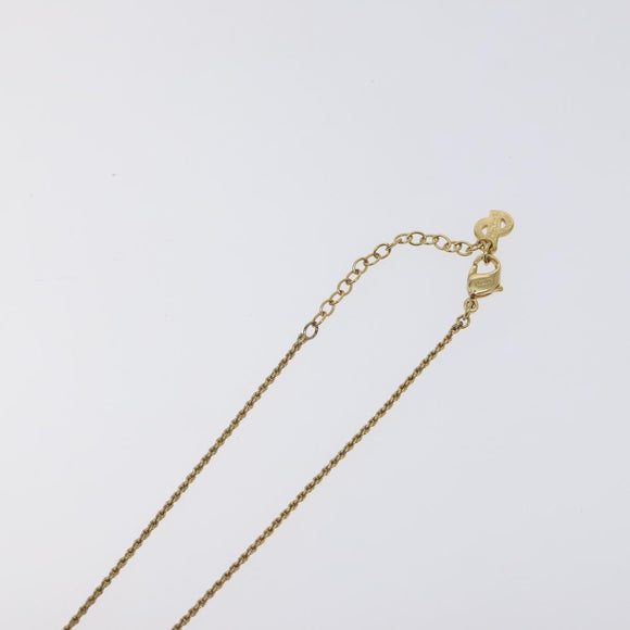 Christian Dior Necklace metal Gold Auth 125856