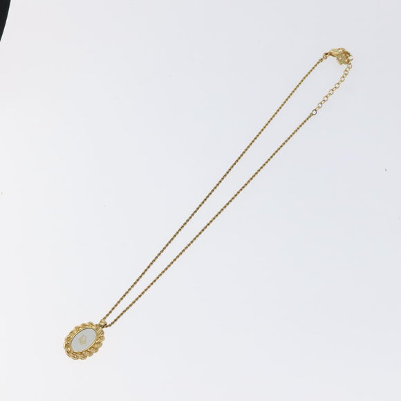 Christian Dior Necklace metal Gold Auth 125856