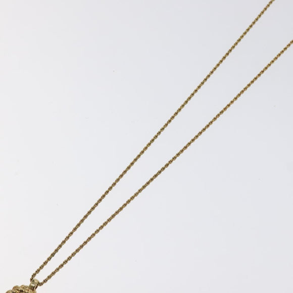 Christian Dior Necklace metal Gold Auth 125856