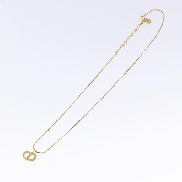 Christian Dior Necklace metal Gold Tone Auth 125857