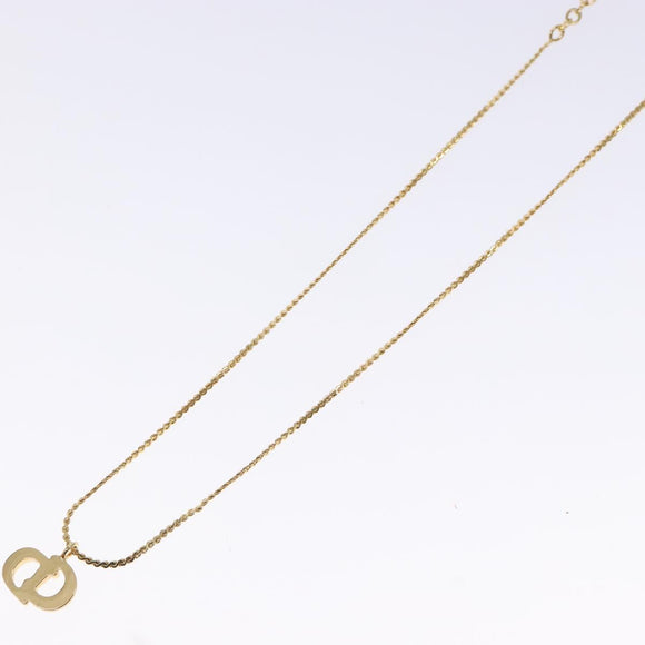 Christian Dior Necklace metal Gold Tone Auth 125857