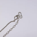Christian Dior Necklace metal Silver tone Auth 125858-7