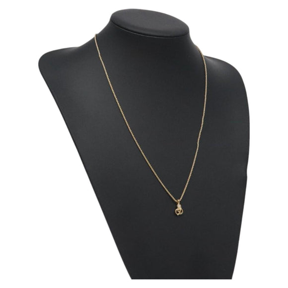 Christian Dior Necklace metal Gold Auth 125859