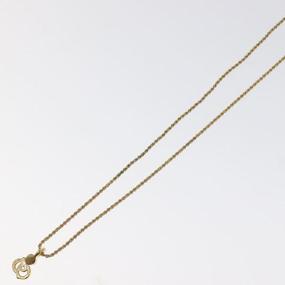 Christian Dior Necklace metal Gold Auth 125859