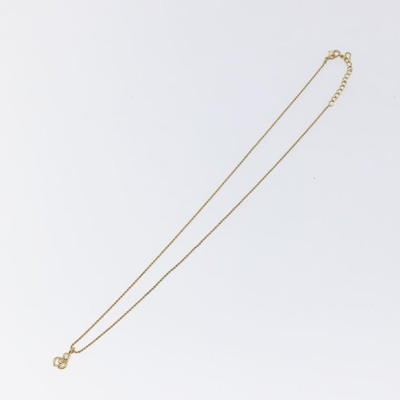 Christian Dior Necklace metal Gold Auth 125859