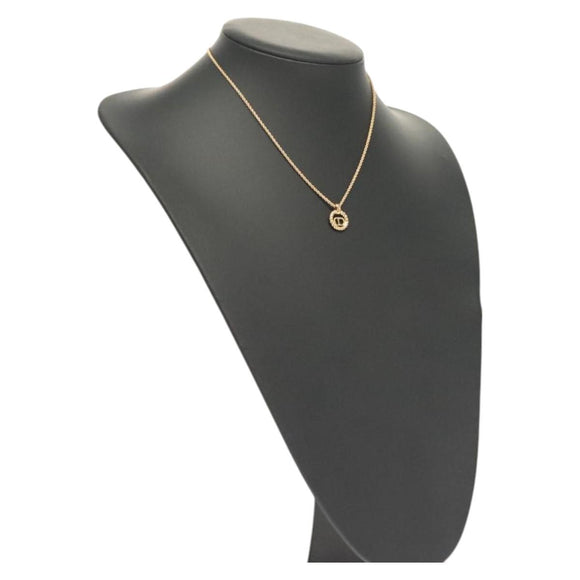 Christian Dior Necklace metal Gold Auth 125860