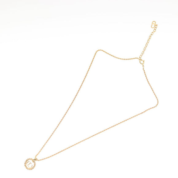 Christian Dior Necklace metal Gold Auth 125860