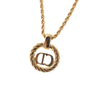 Christian Dior Necklace metal Gold Auth 125860-12
