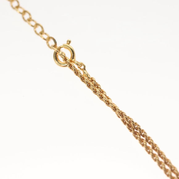 Christian Dior Necklace metal Gold Auth 125860