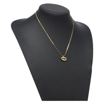 Christian Dior Necklace metal Gold Tone Auth 125862