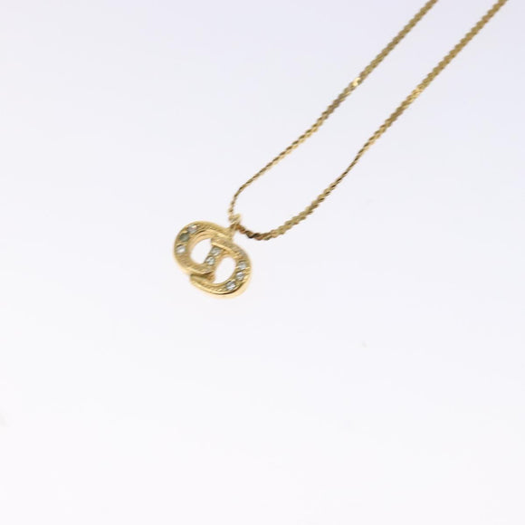 Christian Dior Necklace metal Gold Tone Auth 125862