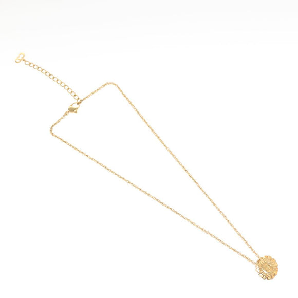 Christian Dior Necklace metal Gold Auth 125863