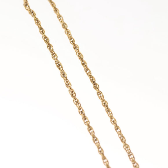 Christian Dior Necklace metal Gold Auth 125863