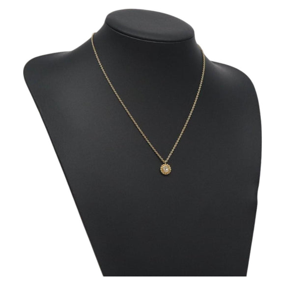 Christian Dior Necklace metal Gold Auth 125864