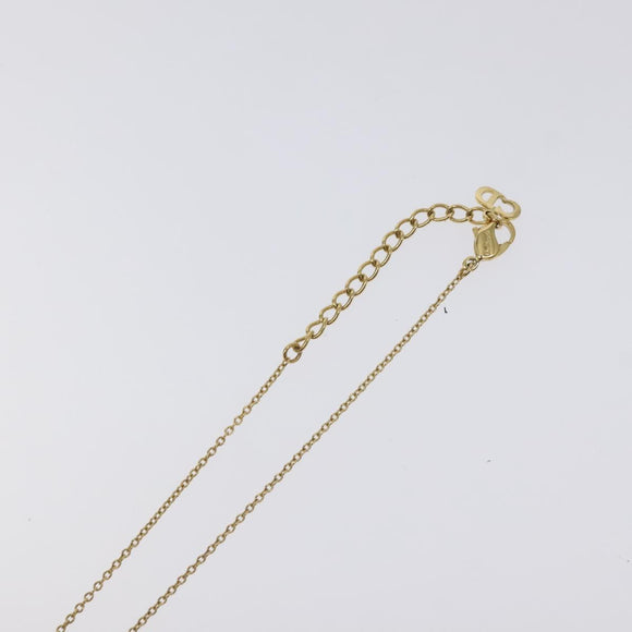 Christian Dior Necklace metal Gold Auth 125864