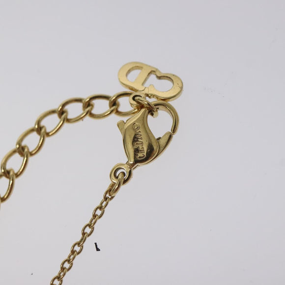 Christian Dior Necklace metal Gold Auth 125864