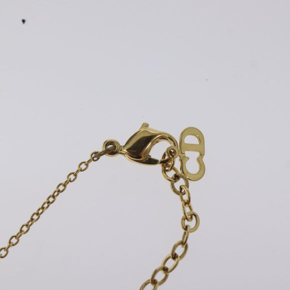 Christian Dior Necklace metal Gold Tone Auth 125866