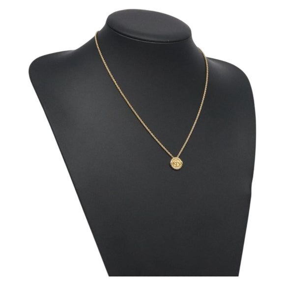 Christian Dior Necklace metal Gold Auth 125867