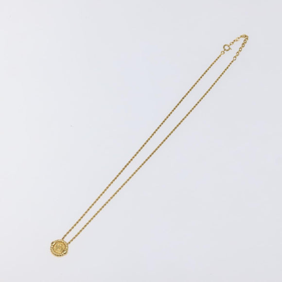 Christian Dior Necklace metal Gold Auth 125867