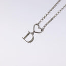Christian Dior Necklace metal Silver tone Auth 125868-3