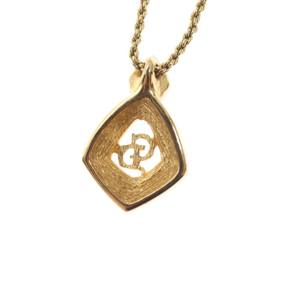 Christian Dior Necklace metal Gold Auth 125869