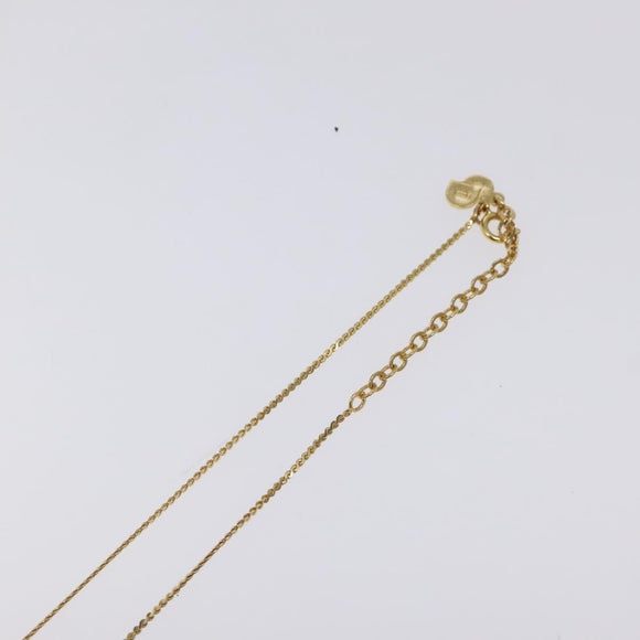 Christian Dior Necklace metal Gold Tone Auth 125870