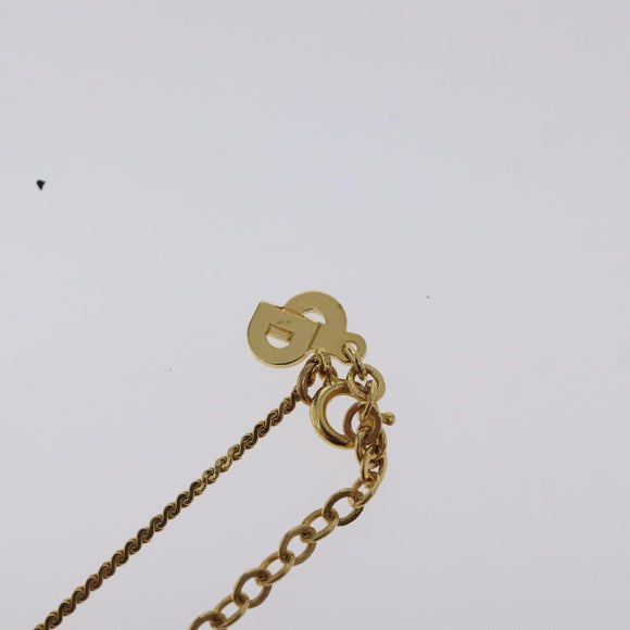 Christian Dior Necklace metal Gold Tone Auth 125870