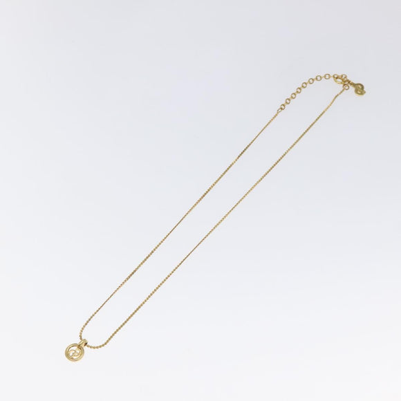 Christian Dior Necklace metal Gold Tone Auth 125870