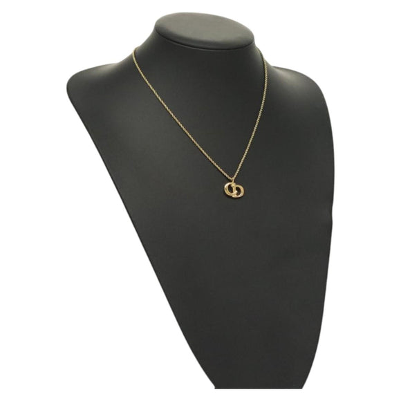 Christian Dior Necklace metal Gold Tone Auth 125871