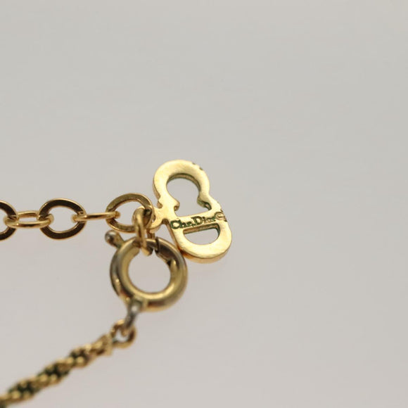 Christian Dior Necklace metal Gold Tone Auth 125871