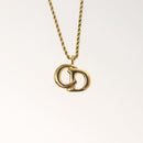 Christian Dior Necklace metal Gold Tone Auth 125871-3