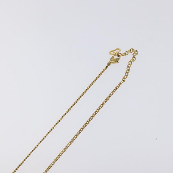 Christian Dior Necklace metal Gold Auth 125877