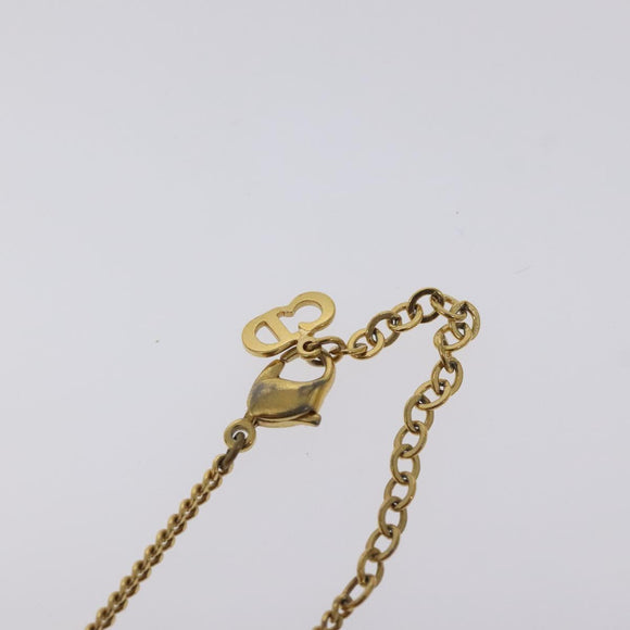 Christian Dior Necklace metal Gold Auth 125877