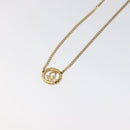 Christian Dior Necklace metal Gold Auth 125877-8