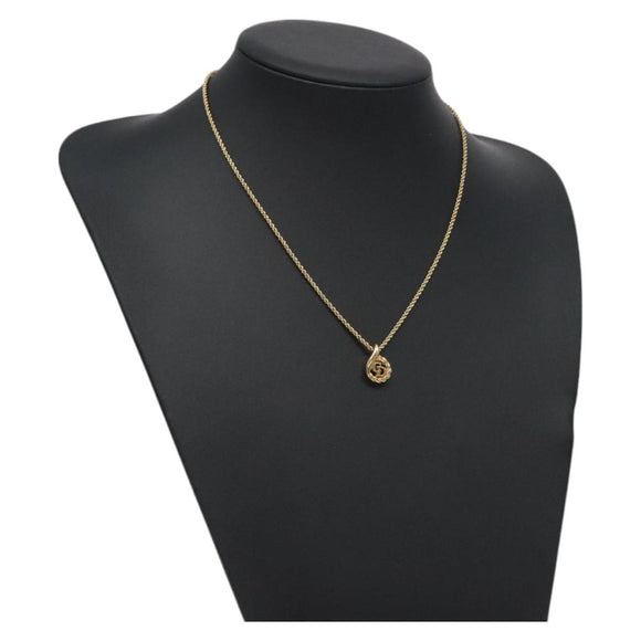 Christian Dior Necklace metal Gold Auth 125879