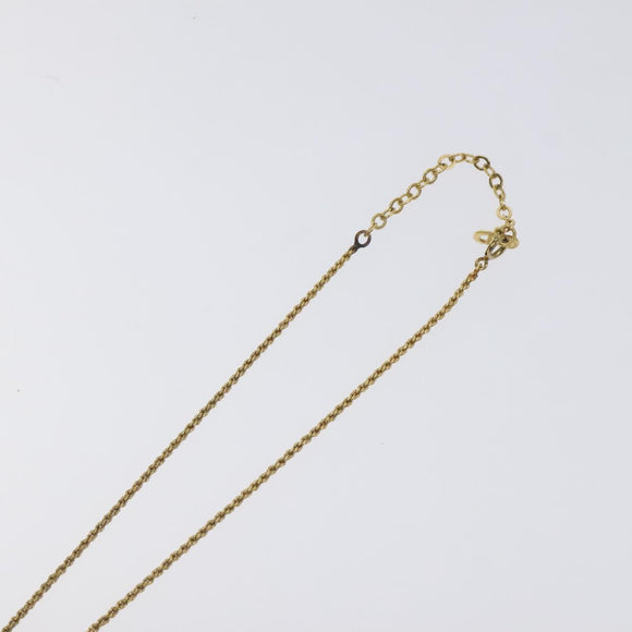 Christian Dior Necklace metal Gold Auth 125879