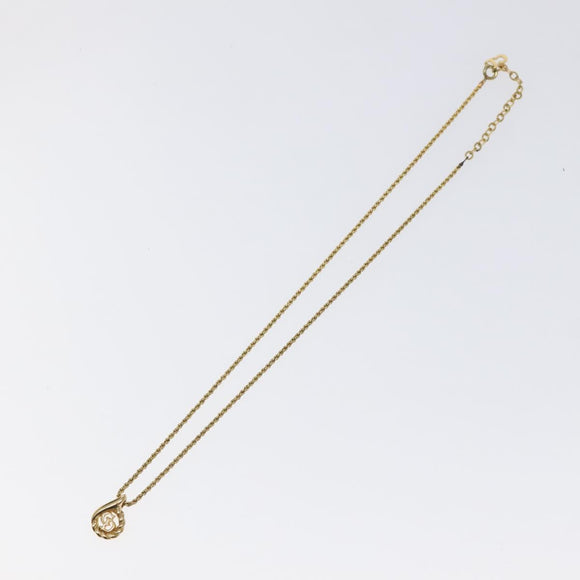 Christian Dior Necklace metal Gold Auth 125879