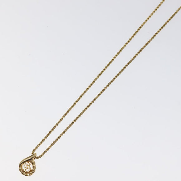 Christian Dior Necklace metal Gold Auth 125879