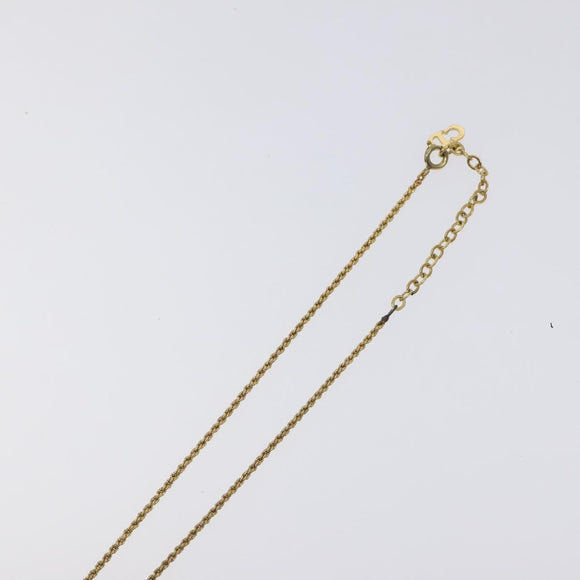 Christian Dior Necklace metal Gold Auth 125879