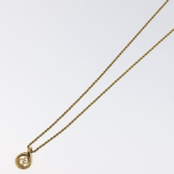 Christian Dior Necklace metal Gold Auth 125879