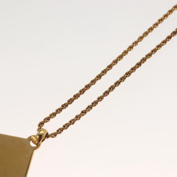 Christian Dior Necklace metal Gold Tone Auth 125880