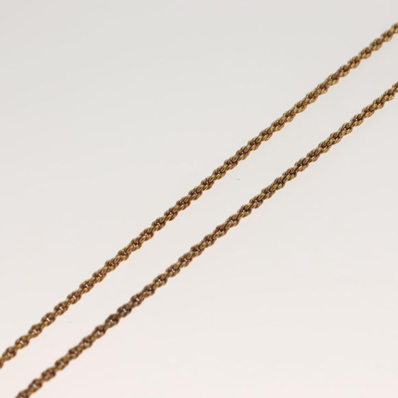 Christian Dior Necklace metal Gold Tone Auth 125880