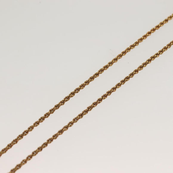 Christian Dior Necklace metal Gold Tone Auth 125880