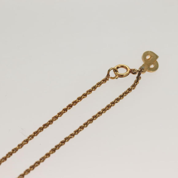 Christian Dior Necklace metal Gold Tone Auth 125880