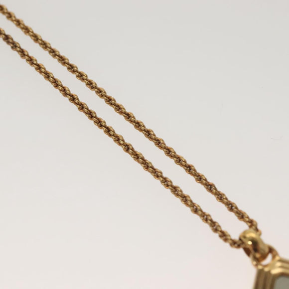 Christian Dior Necklace metal Gold Tone Auth 125880