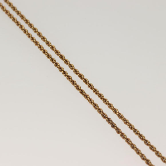 Christian Dior Necklace metal Gold Tone Auth 125880